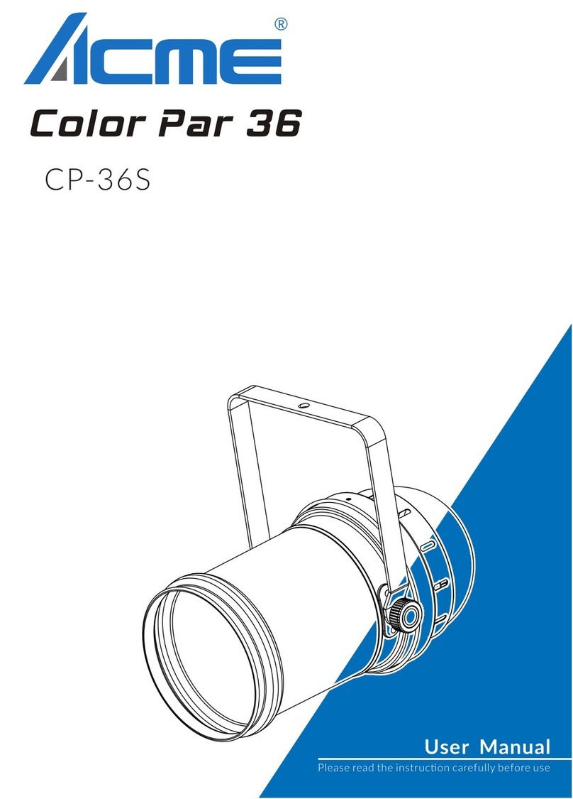 ACME Color Par 36 User manual ACME Color Par 36 User manual