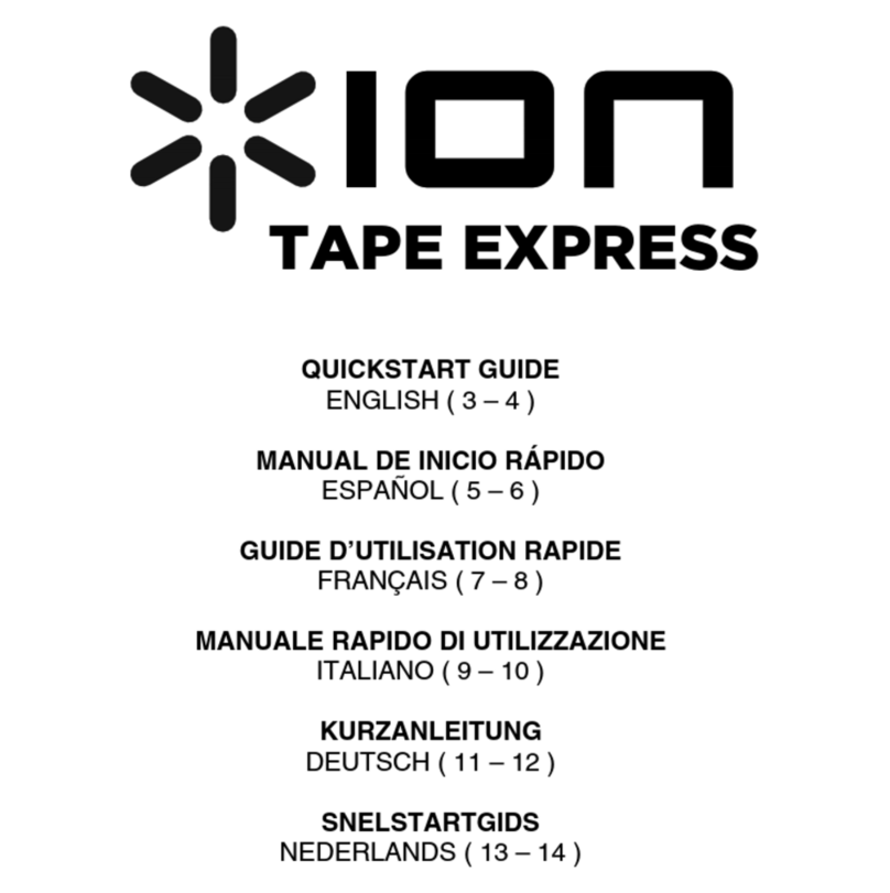 ION TAPE EXPRESS quick start guide