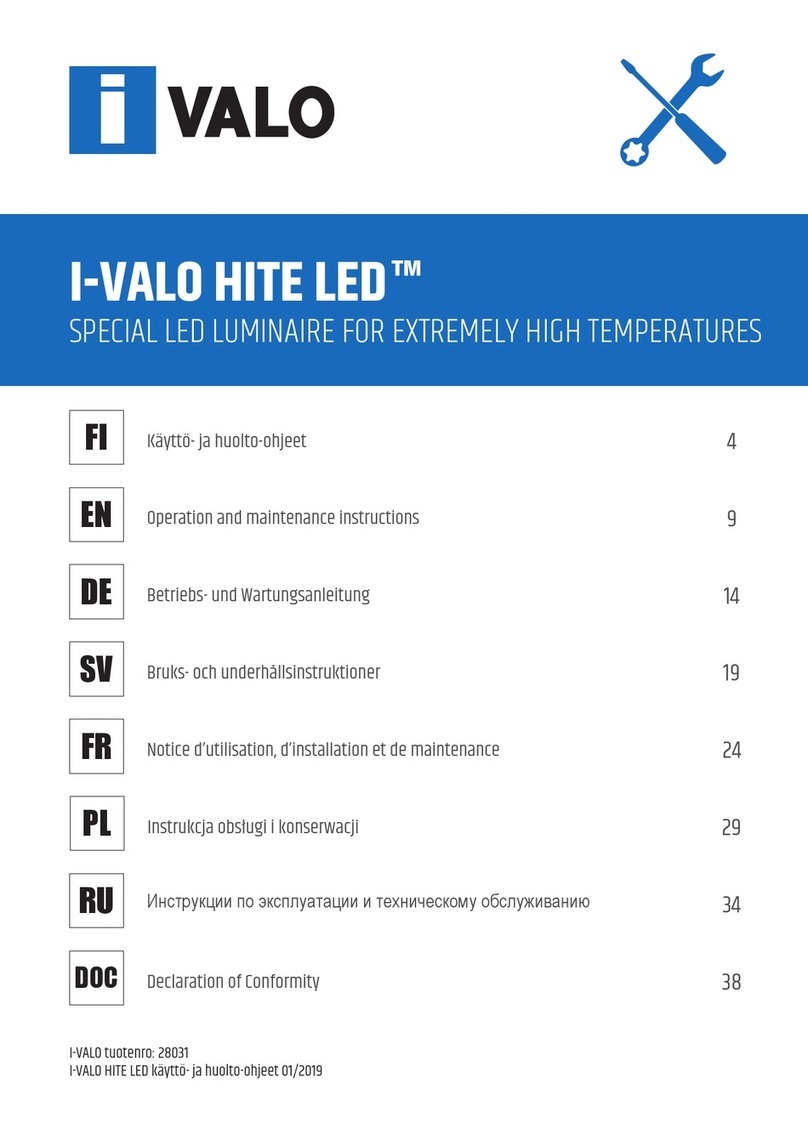 I-VALO HITE LED Operation and maintenance instructions