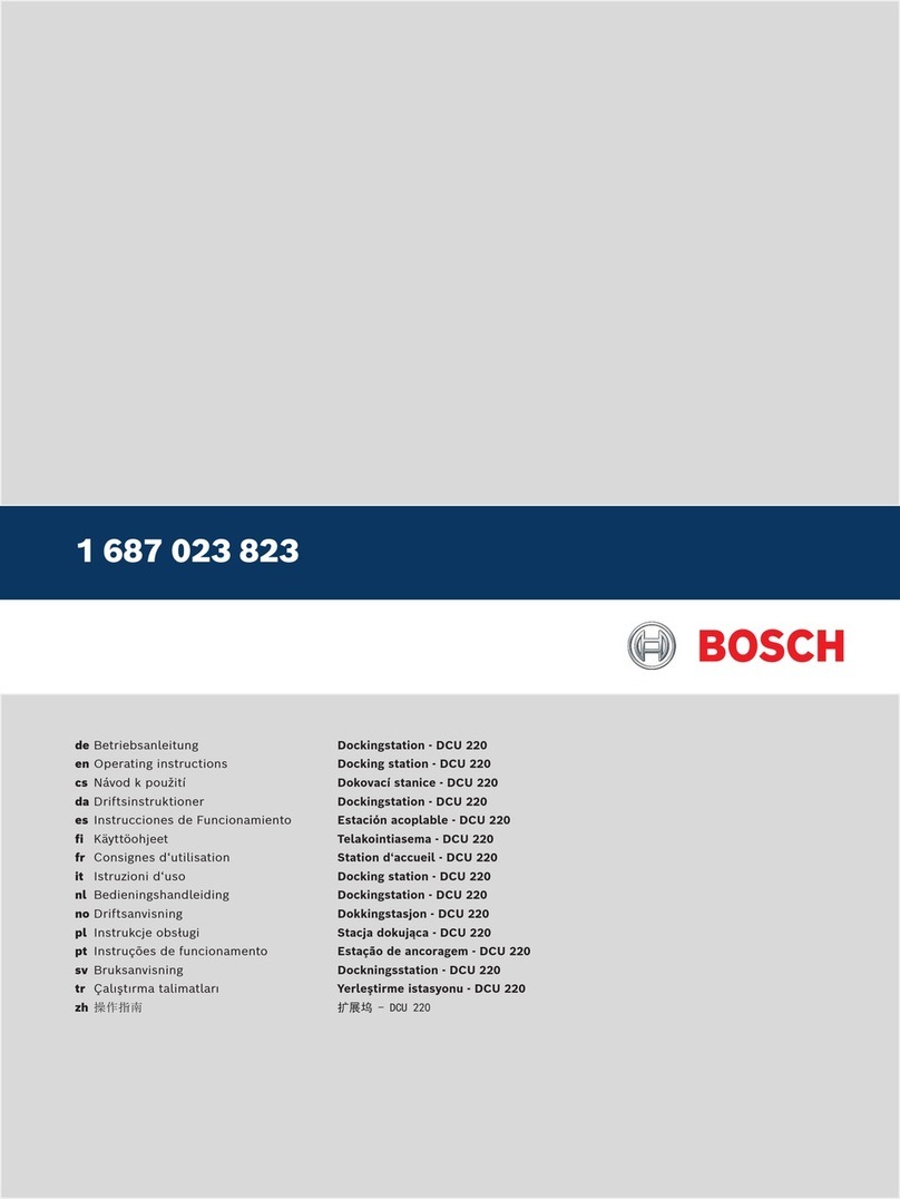 Bosch DCU 220 operating instructions