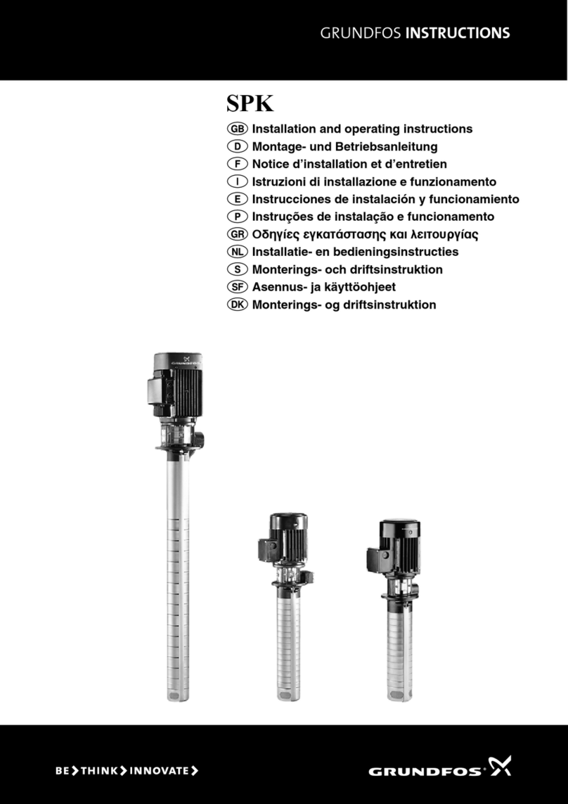 Grundfos SPK Series User manual