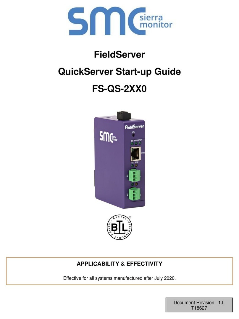 SMC Sierra Monitor FieldServer QuickServer FS-QS-2 0 Series User manual