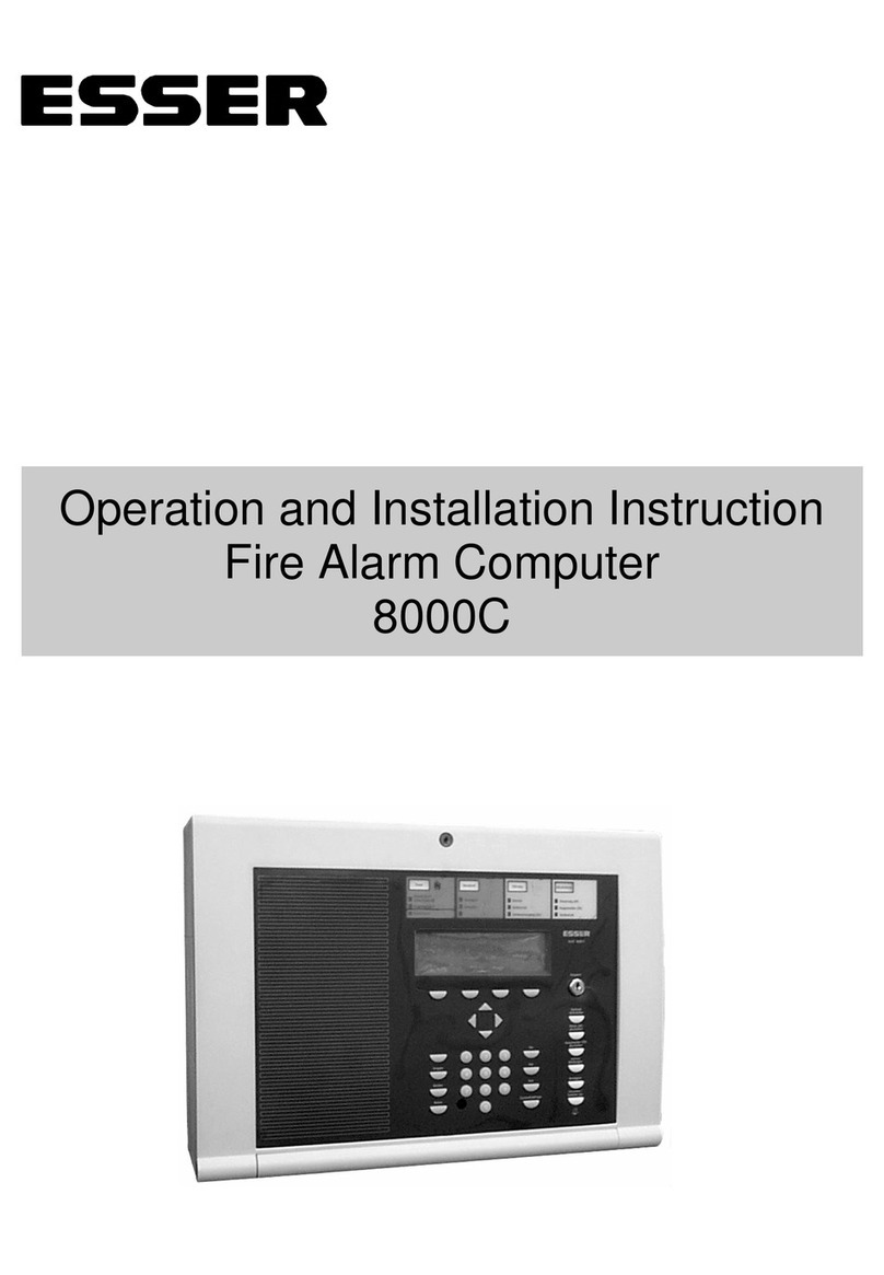 Esser 8000C Operation and installation instruction