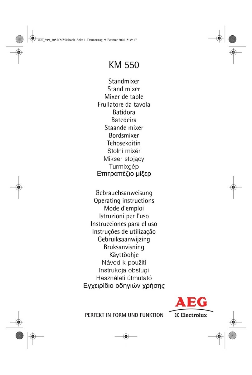 AEG KM 550 User manual AEG KM 550 User manual