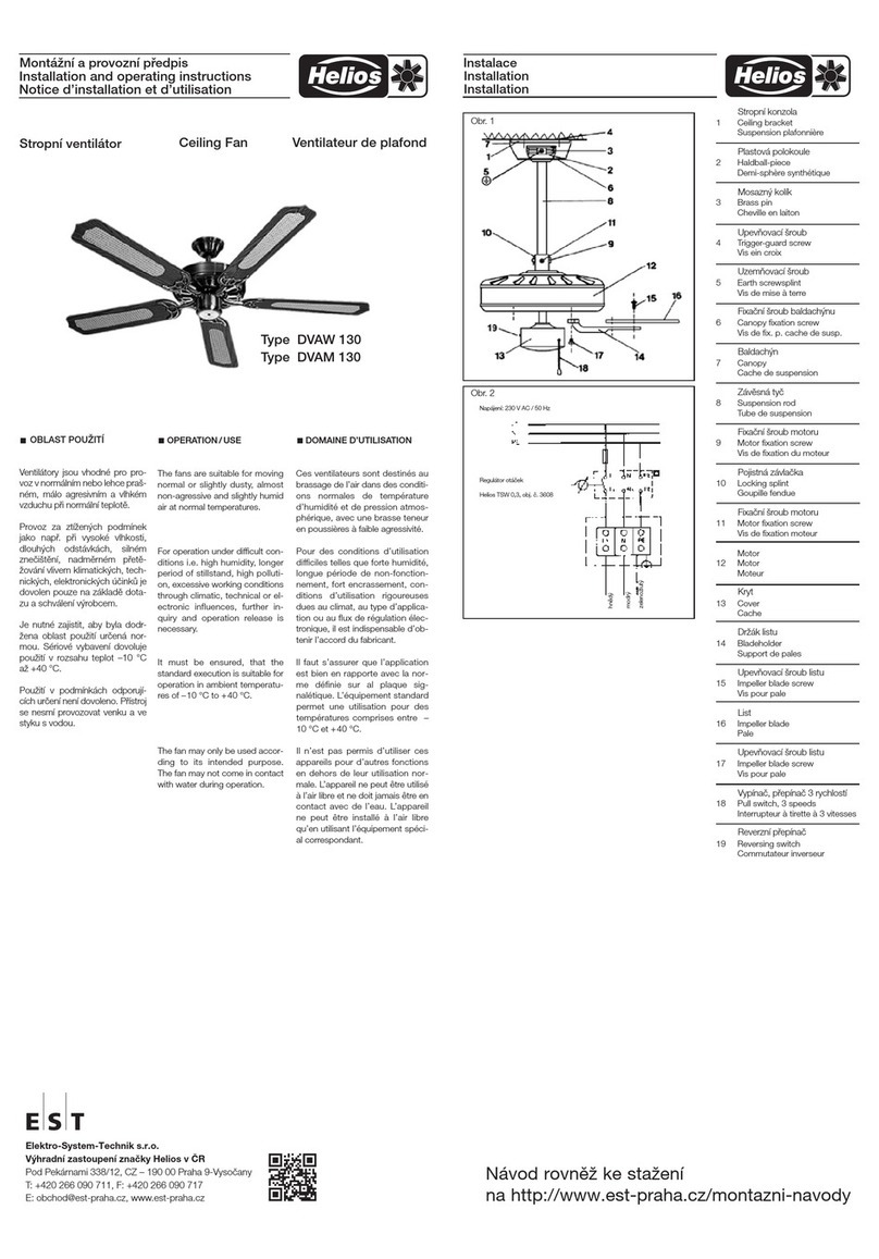 Helios DVAW 130 User manual