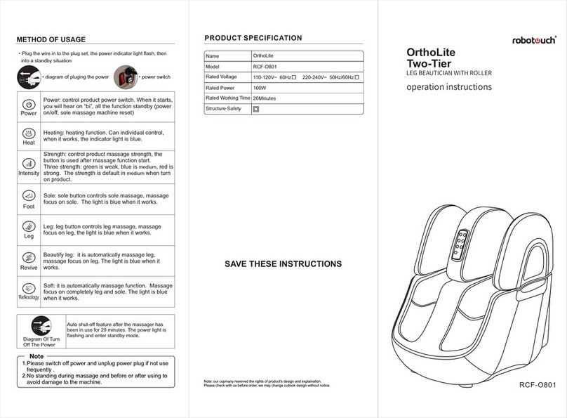 Robotouch OrthoLite RCF-O801 User manual
