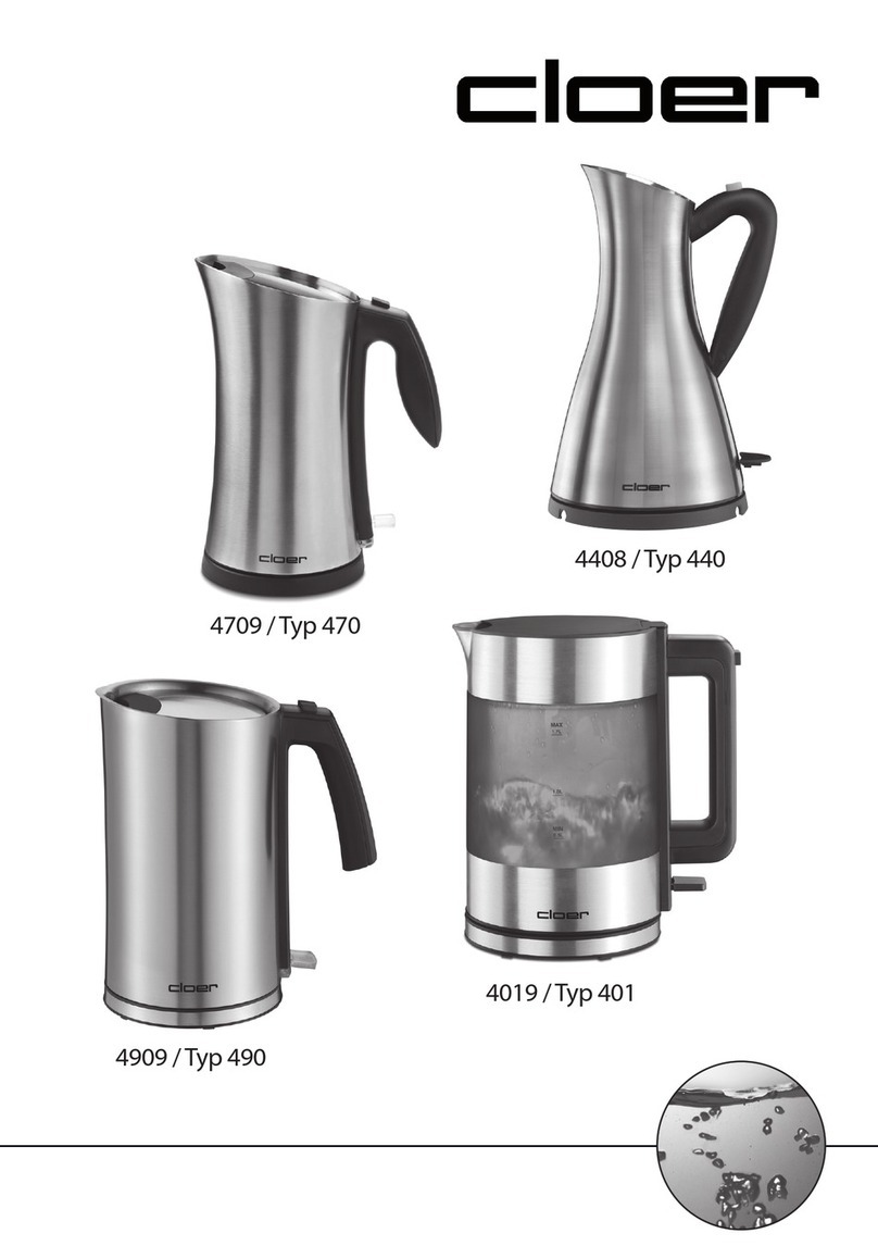 Cloer 4408 User manual Cloer 4408 User manual