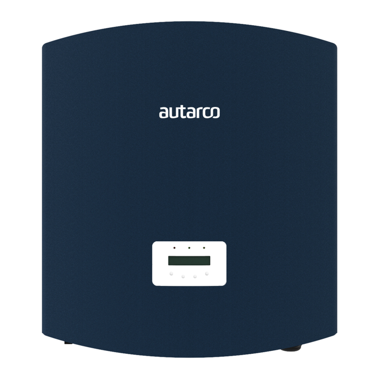 Autarco UX Series Installation and operation manual