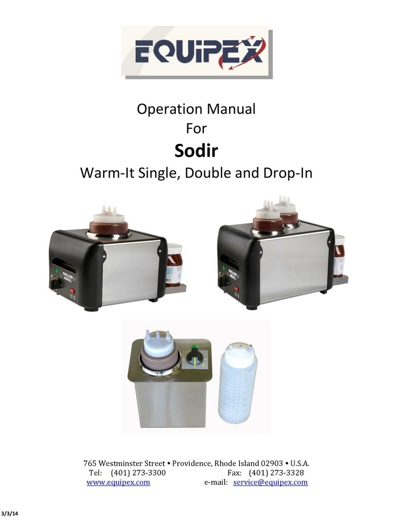 Equipex Sodir Warm-It Single Operation manual