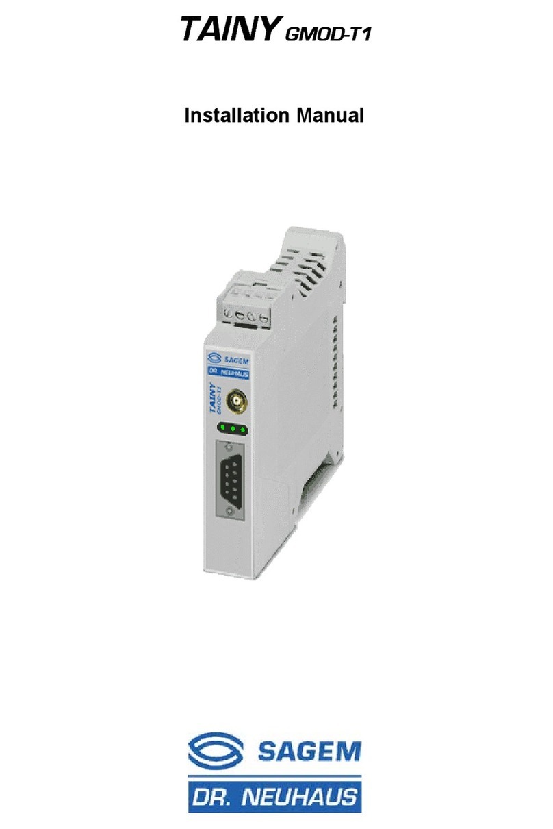 Sagem Dr. Neuhaus Tainy GMOD-T1 installation manual