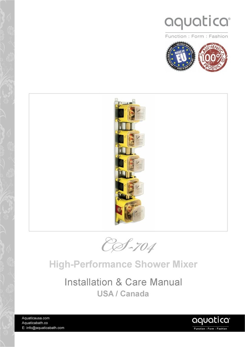 Aquatica Digital CS-704 Installation & Care Manual