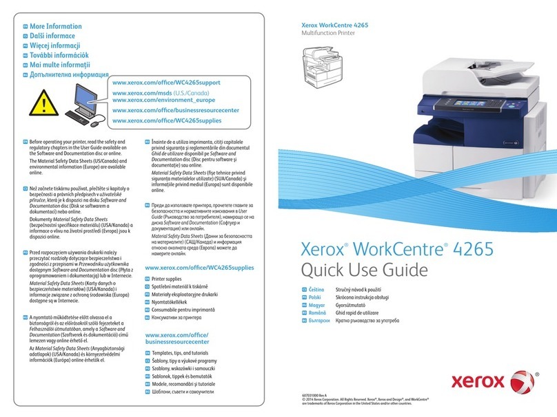 Xerox Work Centre 4265 User manual