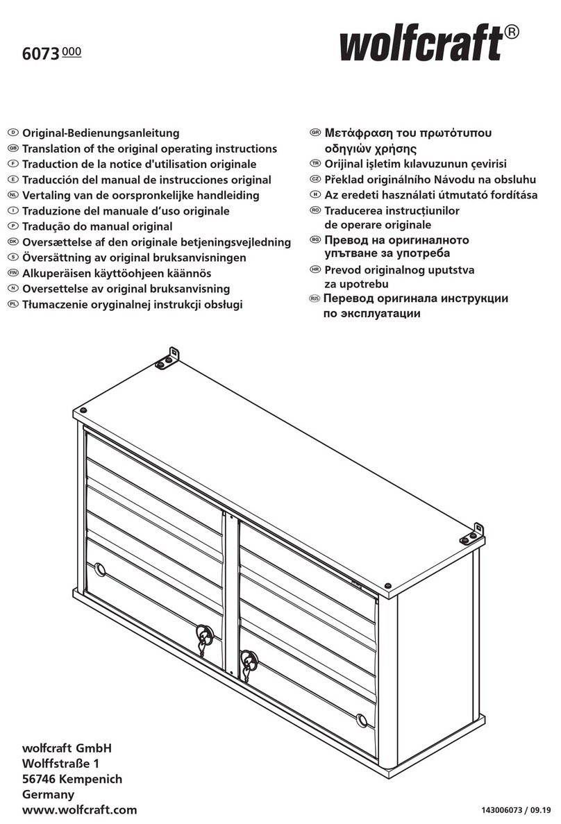 Wolfcraft 6073000 Translation of the original operating instructions Wolfcraft 6073000 Translation of the original operating instructions