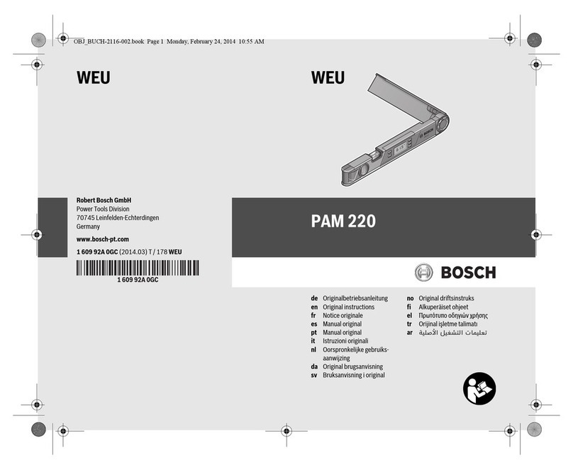 Bosch PAM 220 User manual