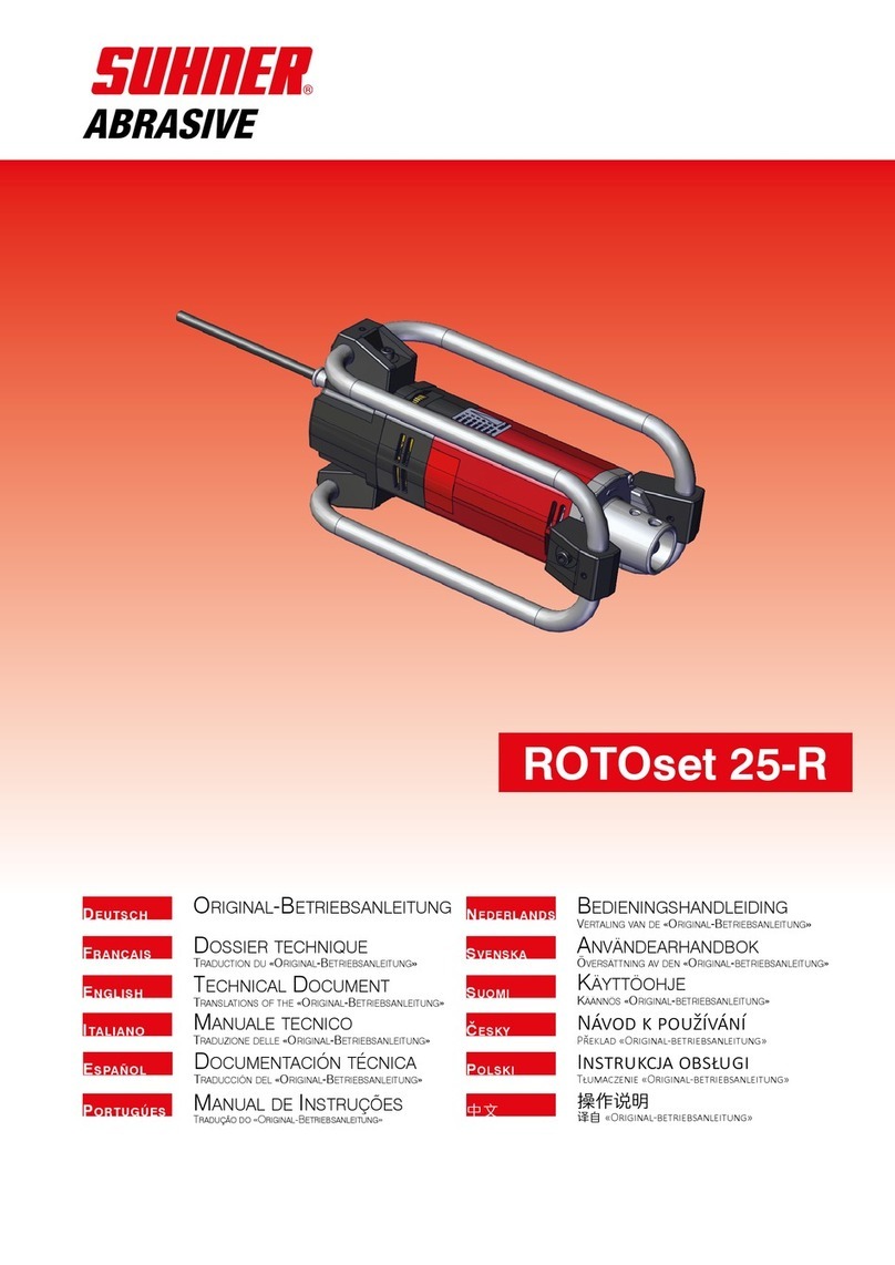 SUHNER ABRASIVE ROTOset 25-R Technical manual