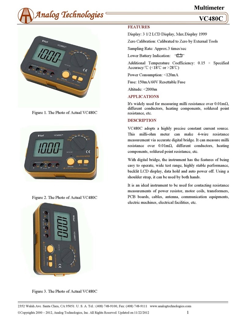 Analog Technologies VC480C manual