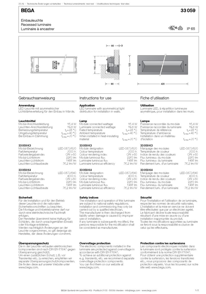 BEGA 33 059 User manual