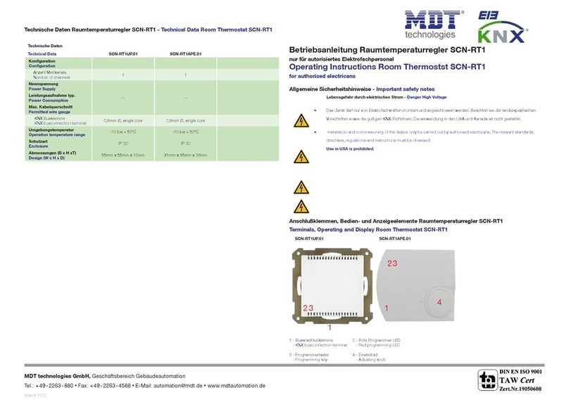 MDT Technologies SCN-RT1UP.01 operating instructions