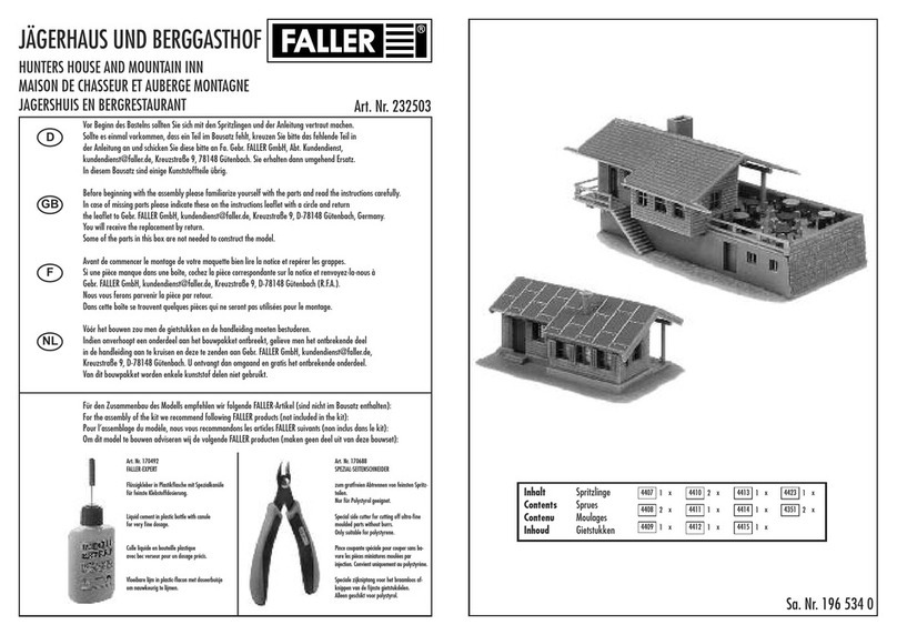 Faller 232503 User manual