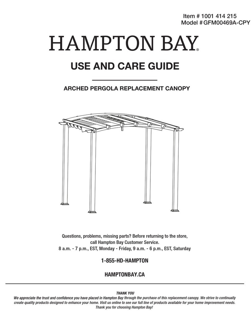 HAMPTON BAY GFM00469A-CPY Use and care guide