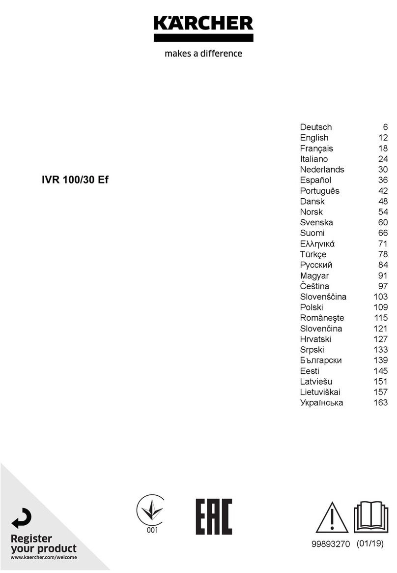 Kärcher IVR 100/30 Ef User manual