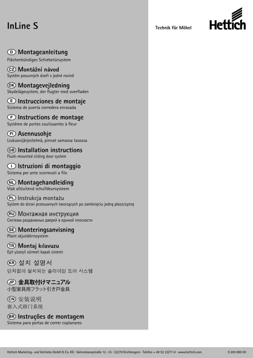 Hettich InLine S User manual