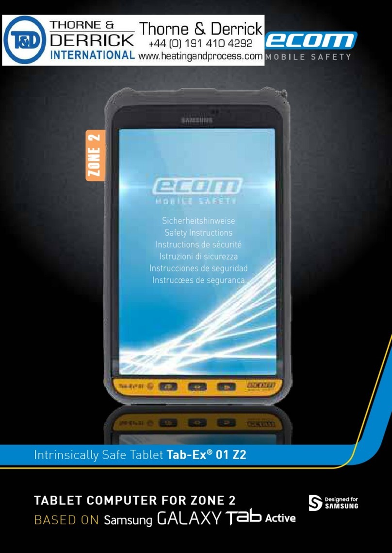 Ecom Tab-Ex 01 Z2 User manual