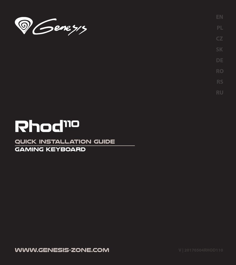 Genesys Rhod 110 Quick installation guide
