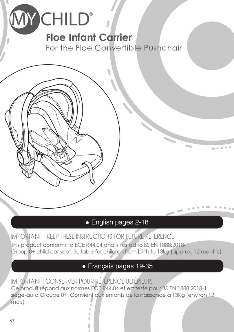 My Child Floe Infant Carrier User manual