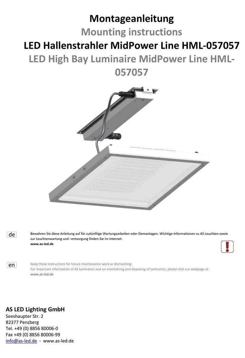 AS LED Lighting MidPower Line HML-057057 Mounting instructions AS LED Lighting MidPower Line HML-057057 Mounting instructions