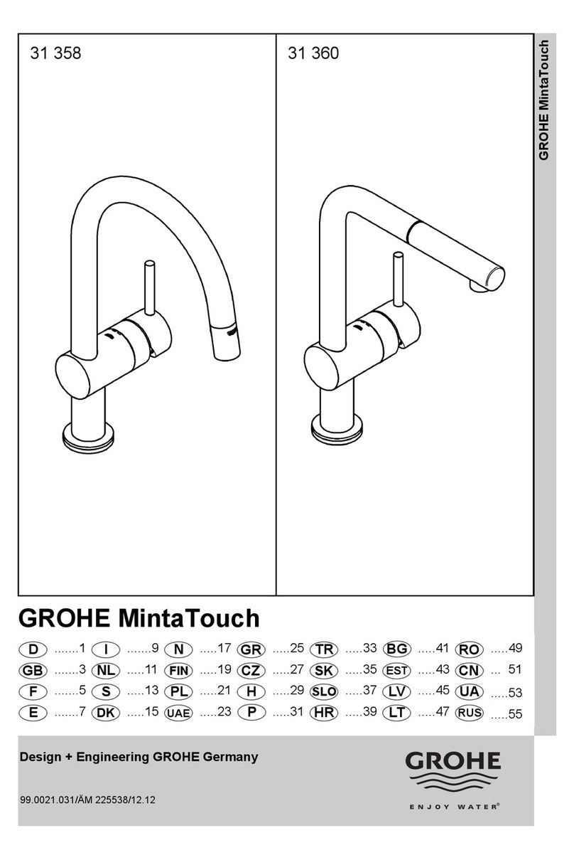 Grohe MintaTouch Series manual