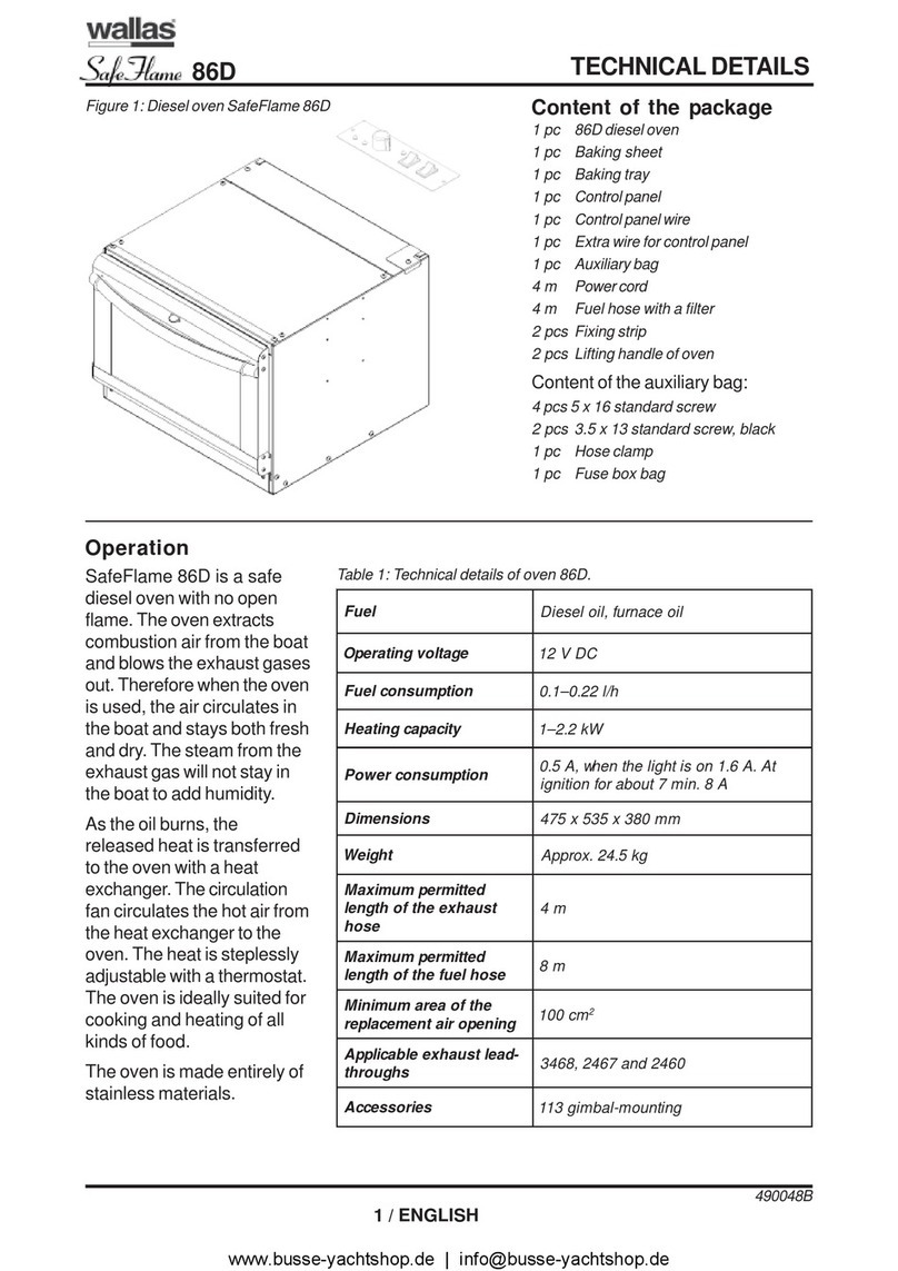 wallas SafeFlame 86D manual