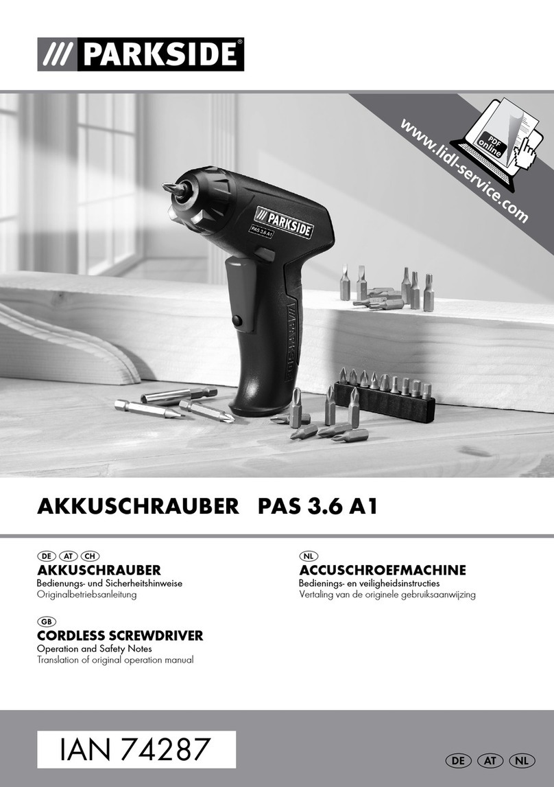 Parkside PAS 3.6 A1 User manual