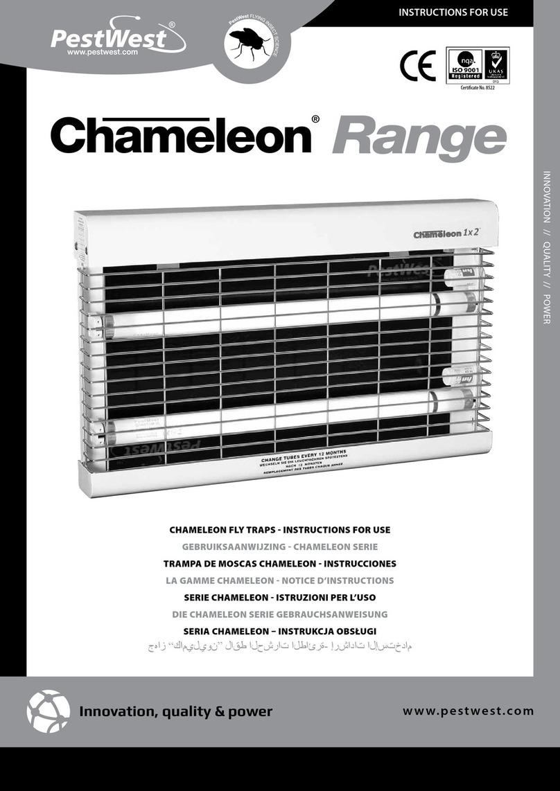 PestWest Electronics Chameleon Series Instructions for use