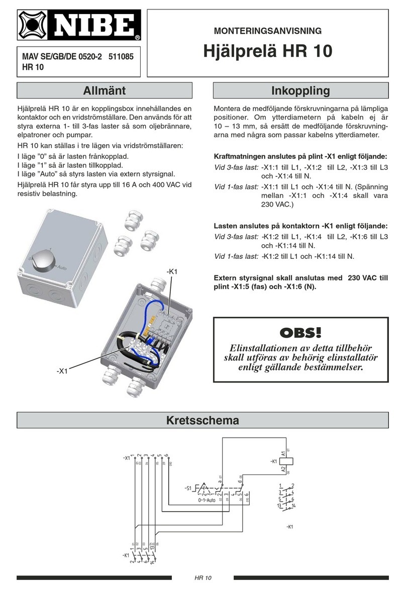 Nibe HR 10 installation instructions