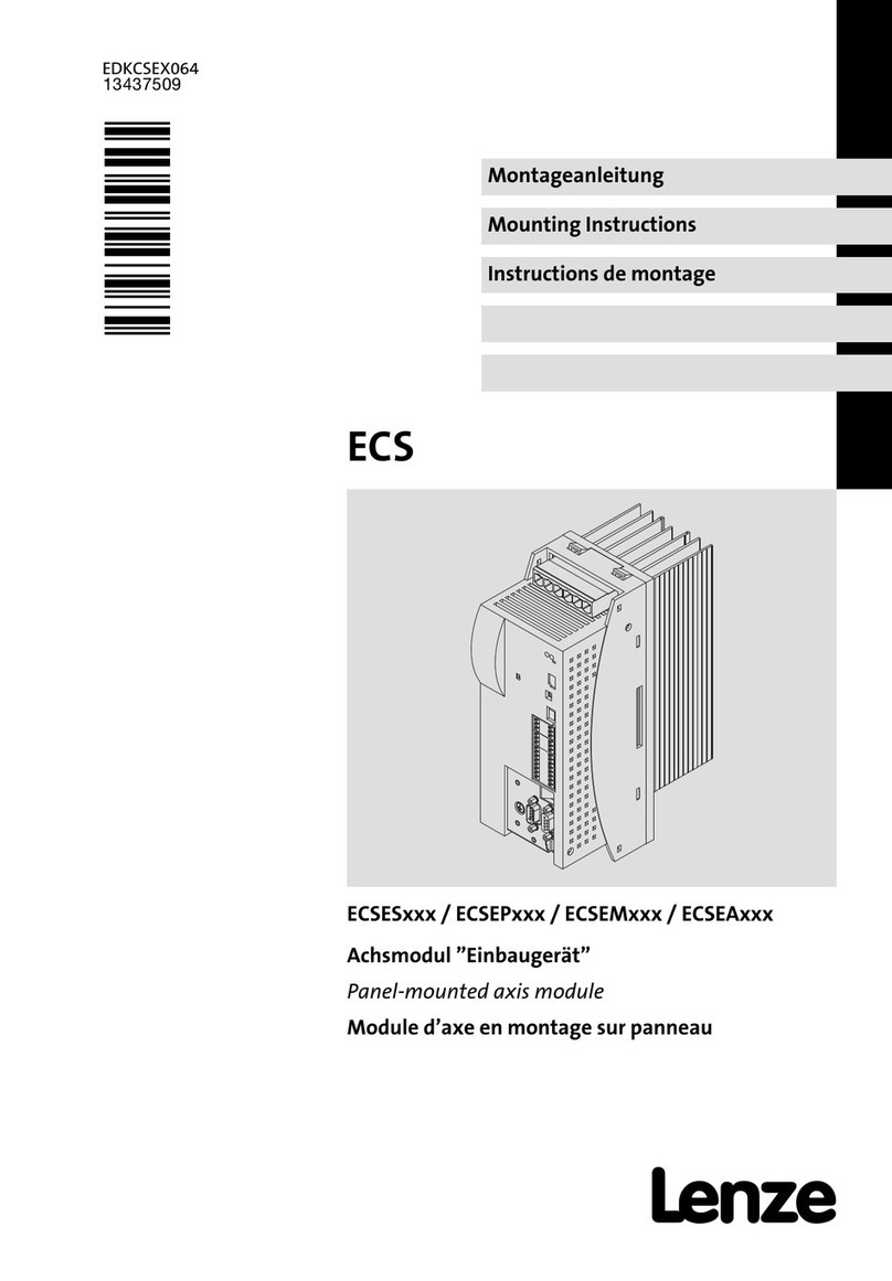 Lenze ECS series User manual