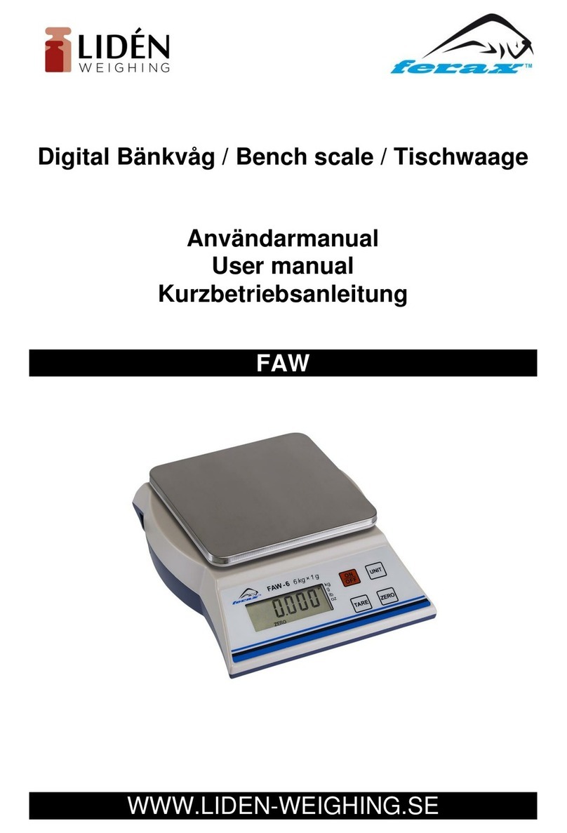 Lidén Weighing ferax FAW user manual