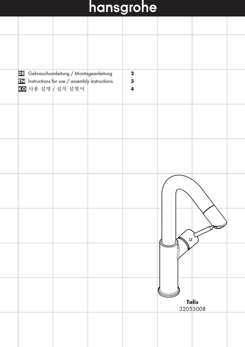 Hans Grohe Talis 32055008 Instructions for use/assembly instructions