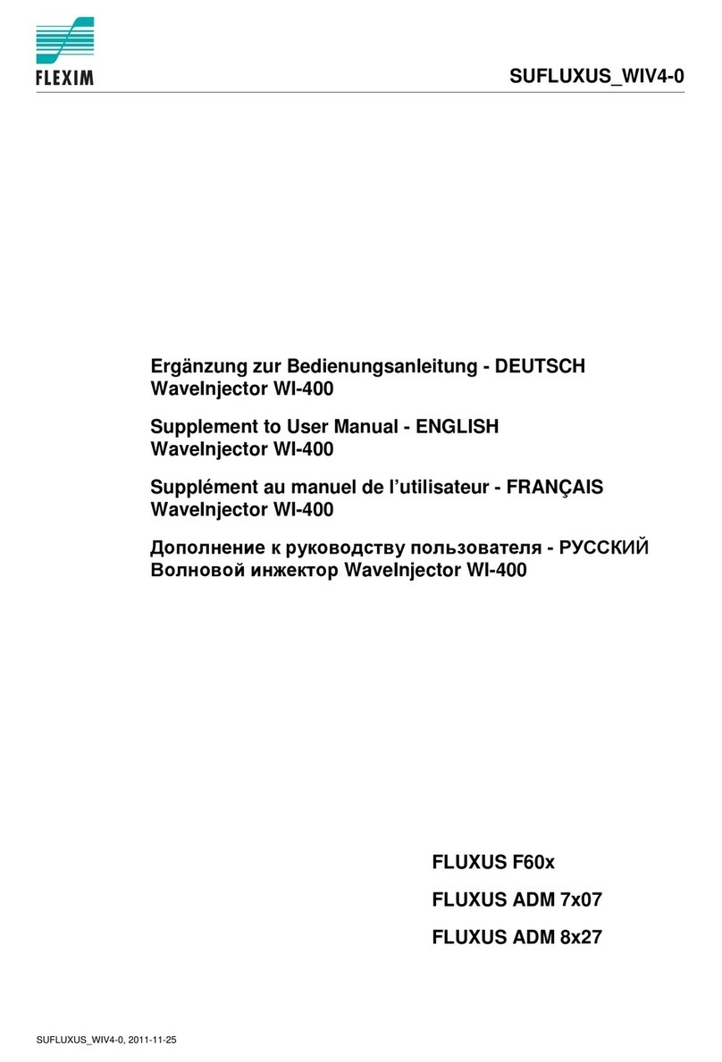 Flexim WaveInjector WI-400 Series Supplement to User’s Manual