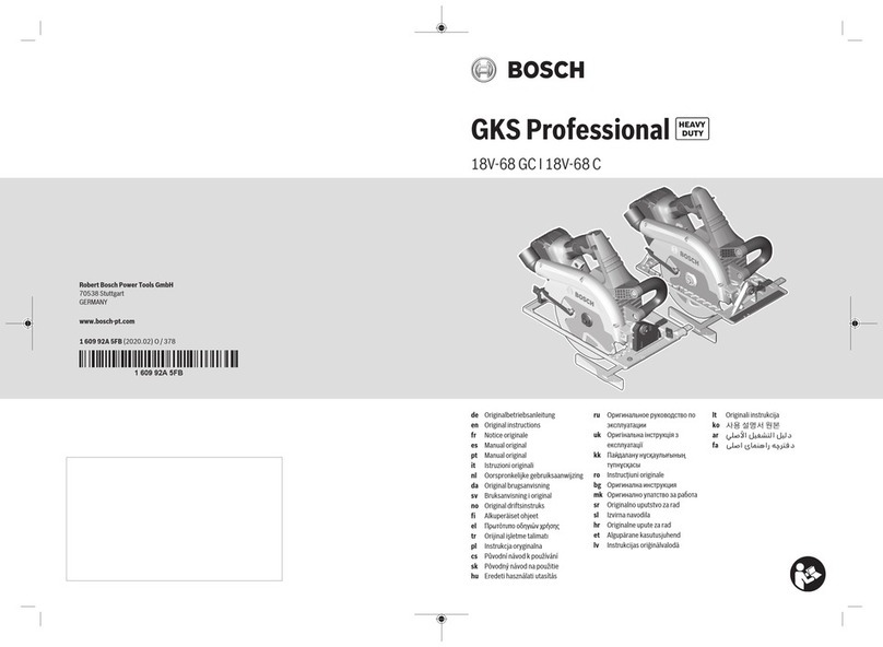 Bosch Professional GKS 18V-68 GC User manual