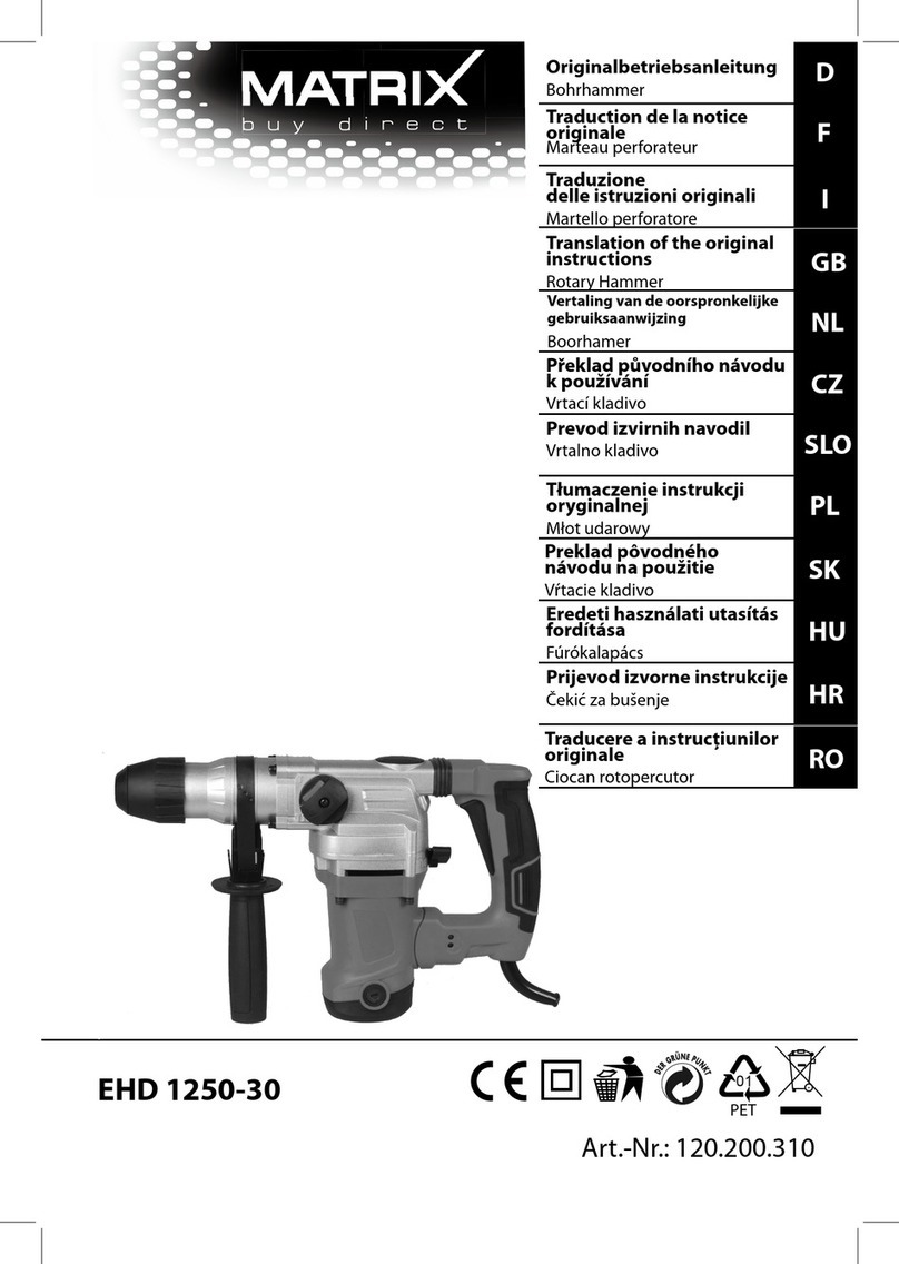 Matrix EHD 1250-30 Translation of the original instructions