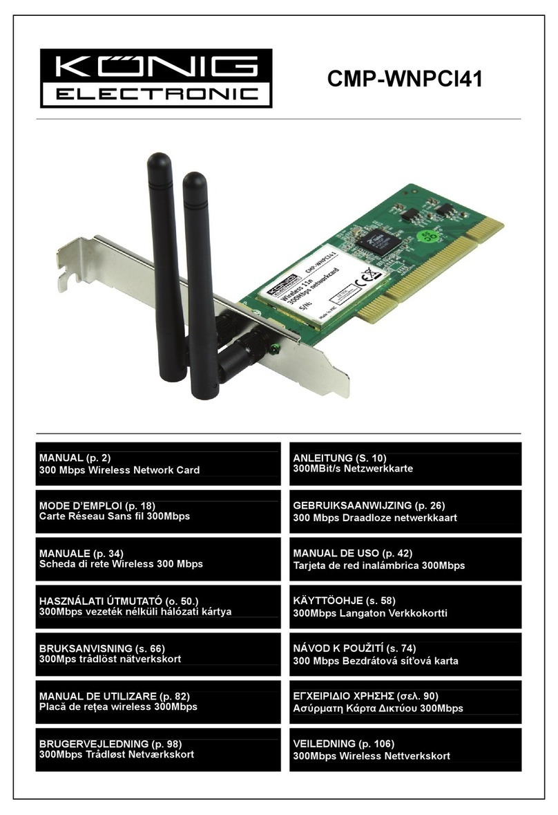 König Electronic CMP-WNPCI41 manual