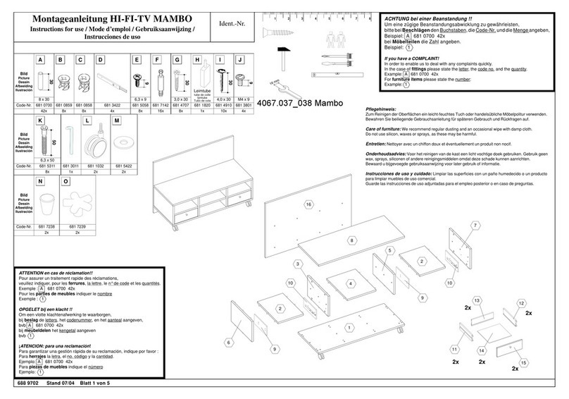 MIGROS HI-FI-TV MAMBO Instructions for use MIGROS HI-FI-TV MAMBO Instructions for use