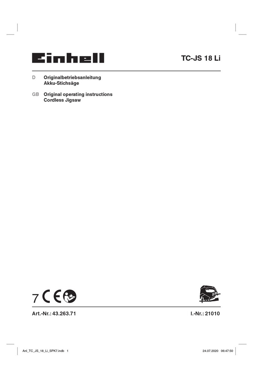 EINHELL TC-JS 18 Li User manual