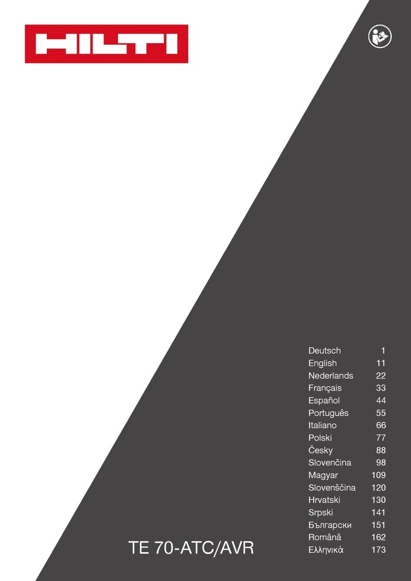 Hilti TE 70-AVR User manual