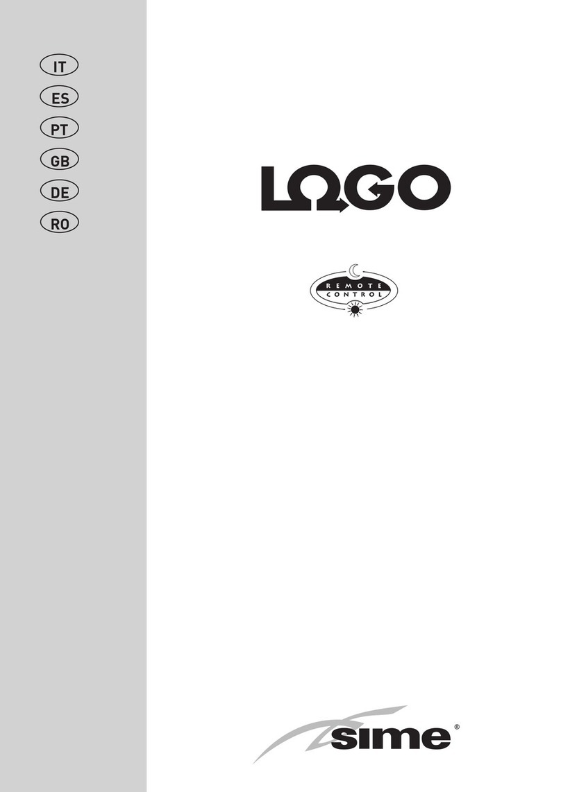 Sime LOGO 22 OF TS User manual