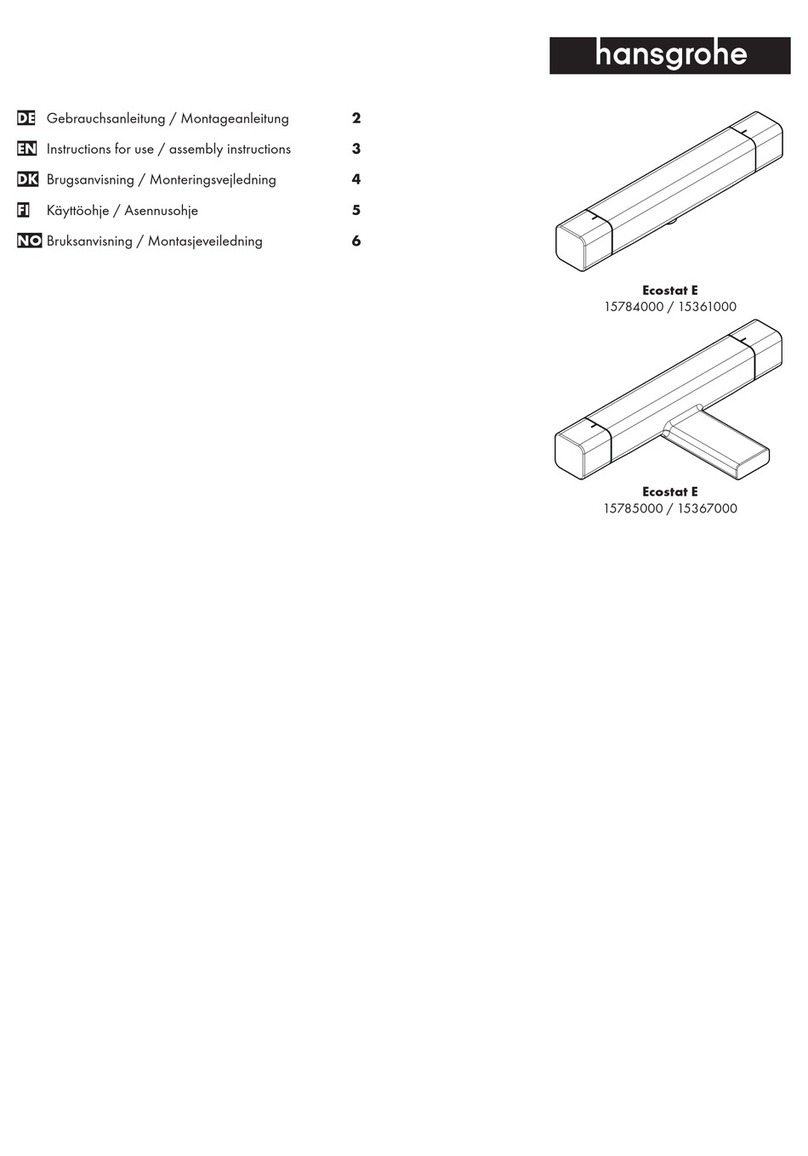 Hans Grohe Ecostat E 15785000 Instructions for use/assembly instructions Hans Grohe Ecostat E 15785000 Instructions for use/assembly instructions