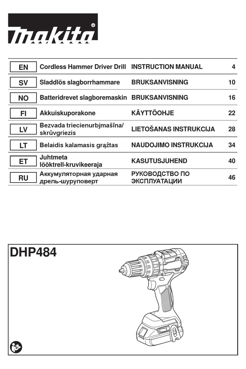 Makita DHP484 User manual
