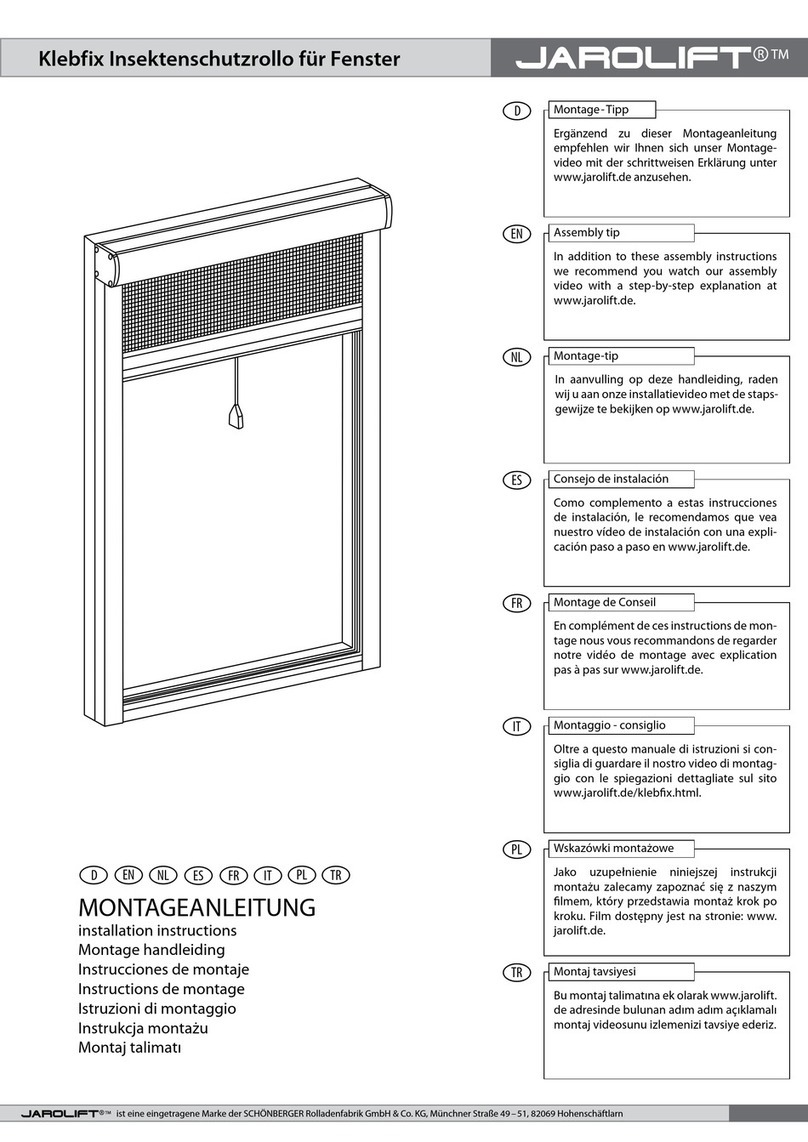 JAROLIFT Klebfix installation instructions