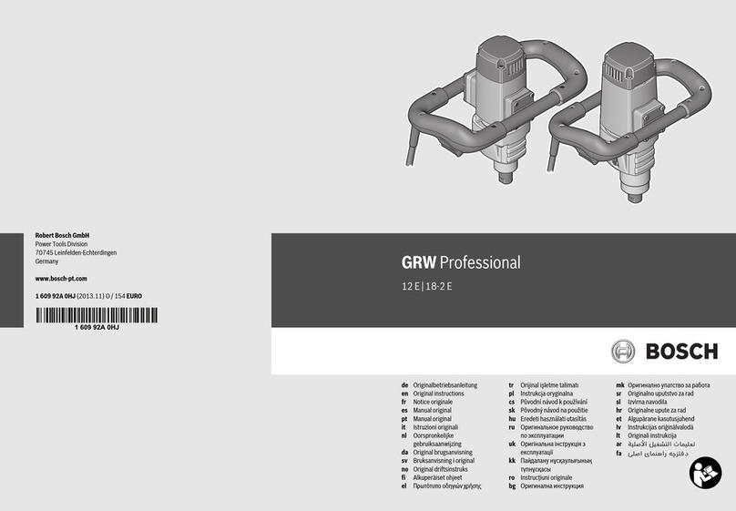Bosch Professional GRW 12 E User manual
